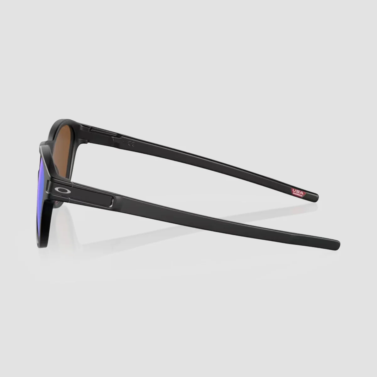Oakley Latch Sunglasses Matte Black/Prizm Violet 53L - Image 3