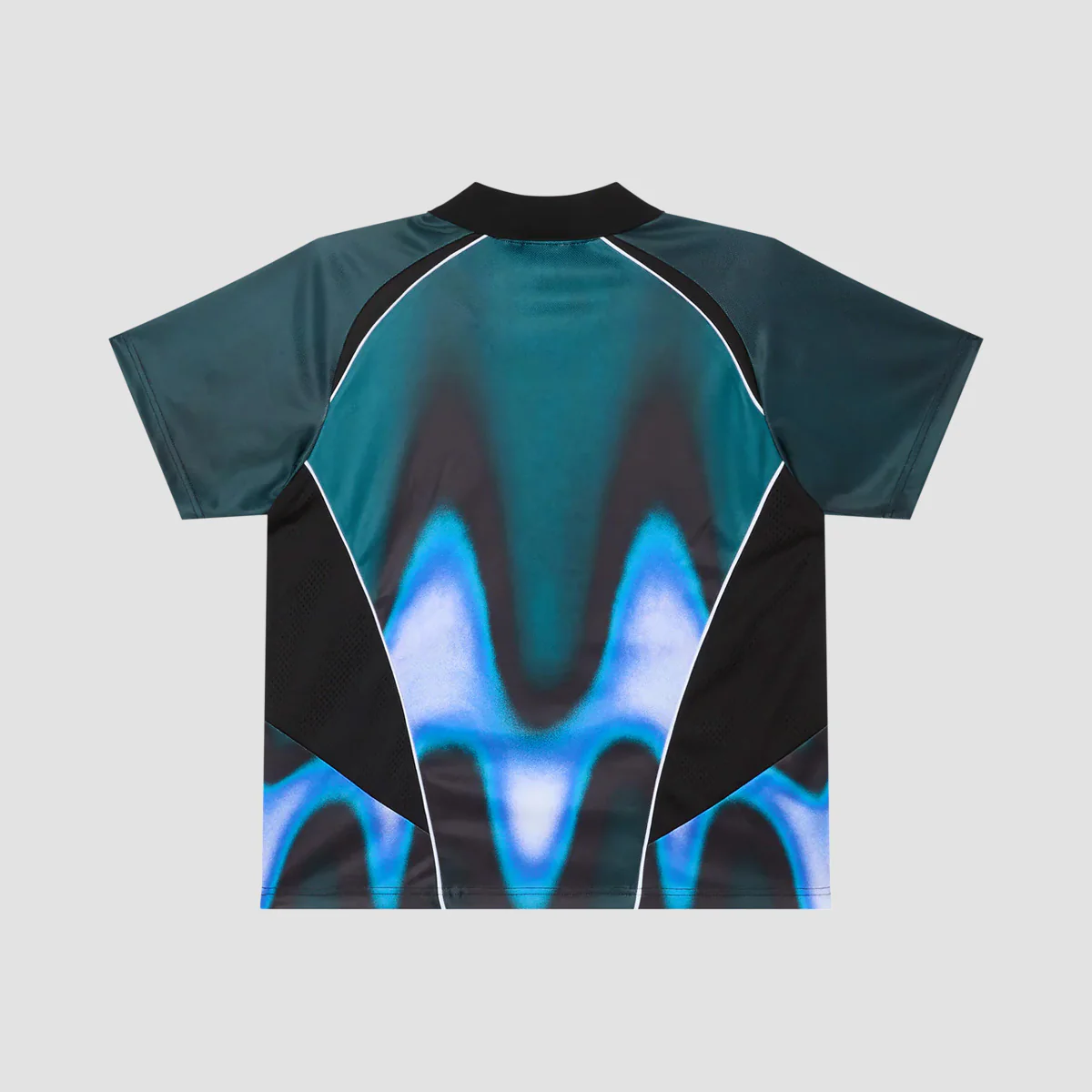 OBEY Blurred Soccer Jersey T-Shirt Dark Teal Multi - Image 3