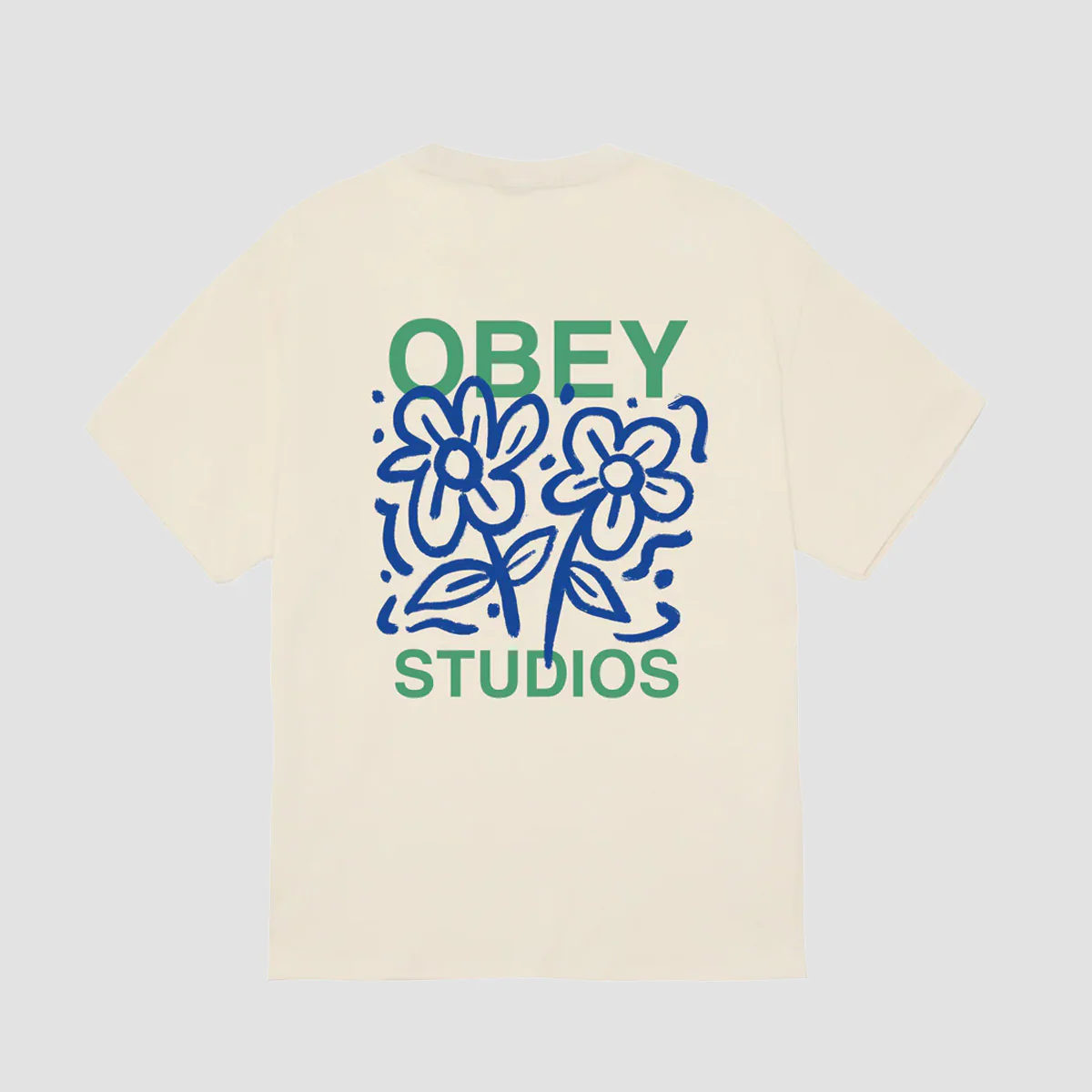 OBEY Grown With Love T-Shirt Cream