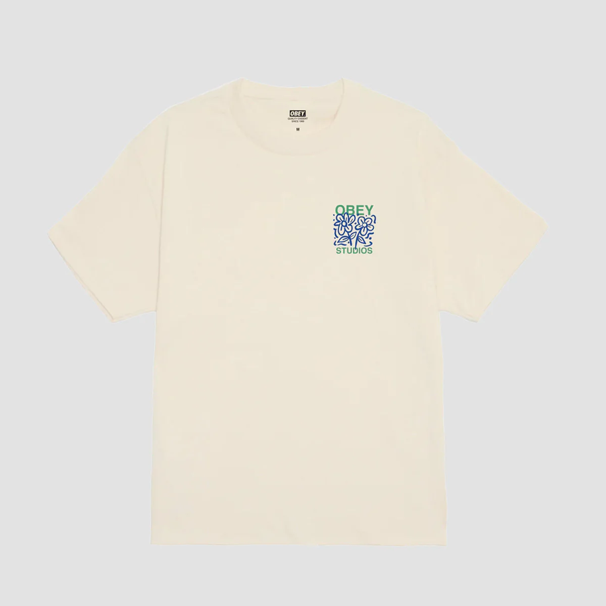 OBEY Grown With Love T-Shirt Cream - Image 2