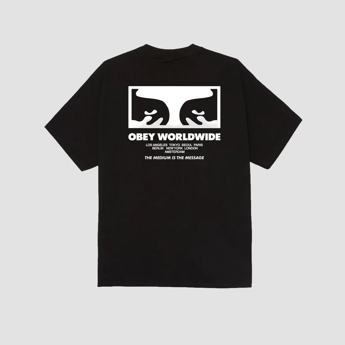 OBEY The Medium Is The Message T-Shirt Black