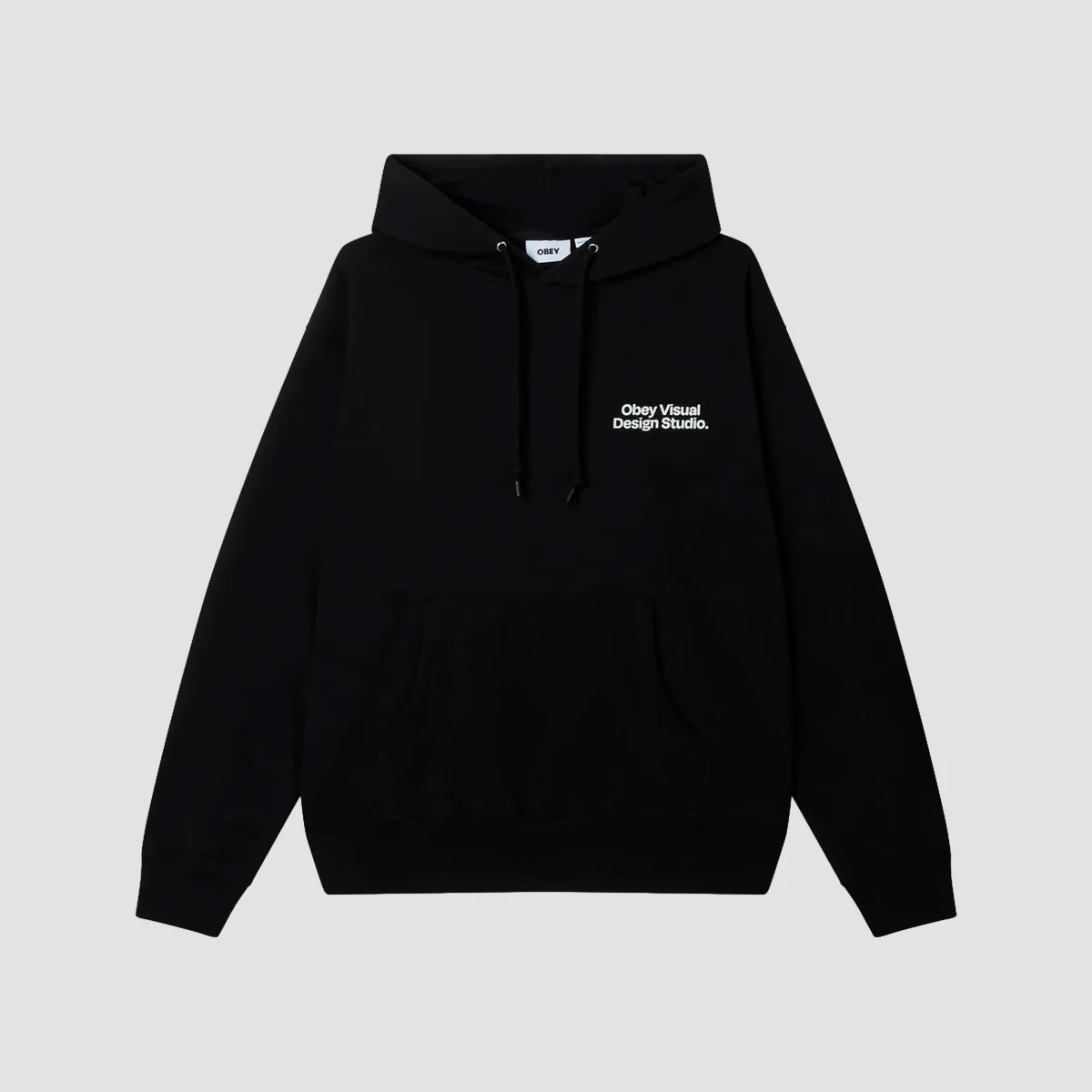 OBEY Visual Design Studio Pullover Hoodie Black - Image 2