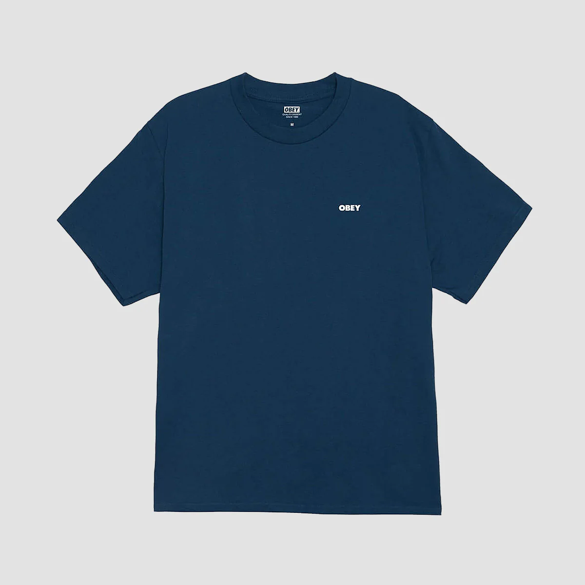 OBEY Visual Studios Flower T-Shirt Harbor Blue - Image 2