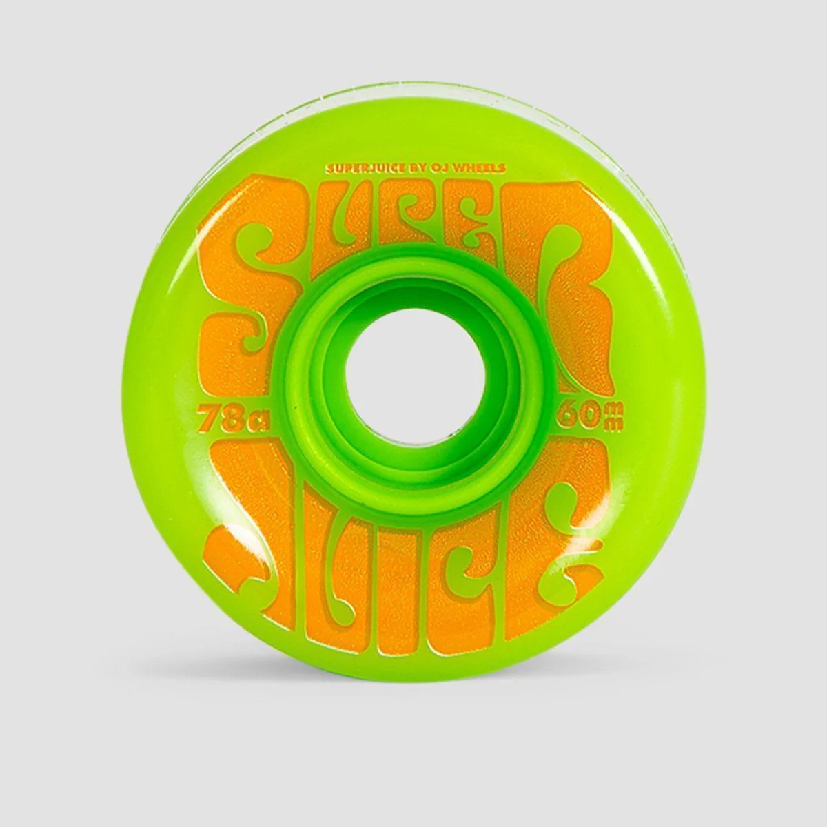 OJ Super Juice 78a Soft Skateboard Wheels Green 60mm - Image 2