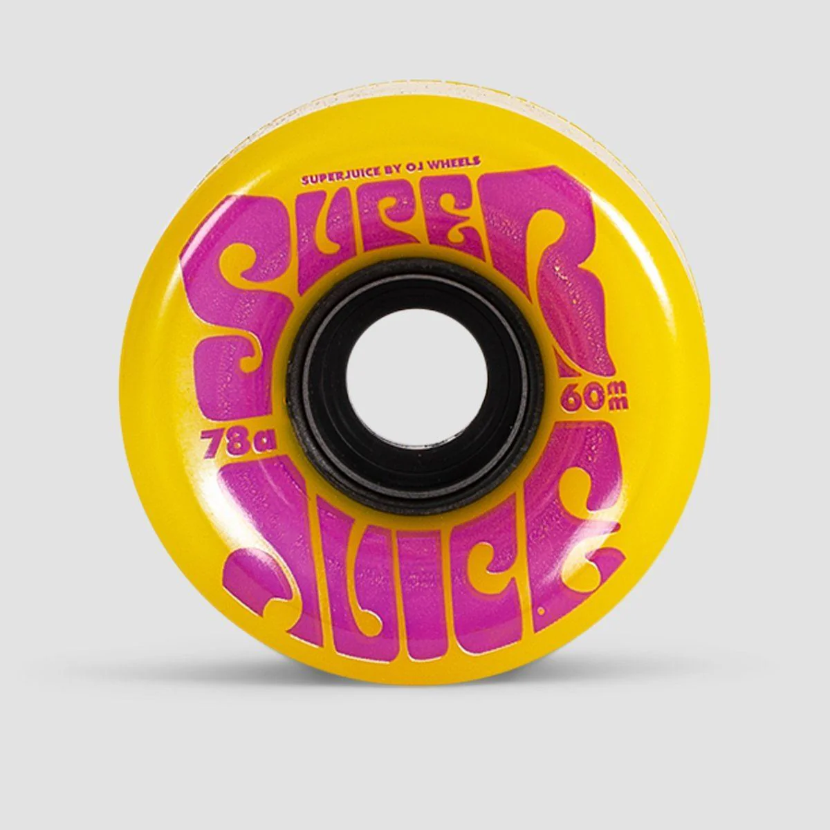 OJ Super Juice 78a Soft Skateboard Wheels Yellow 60mm - Image 2