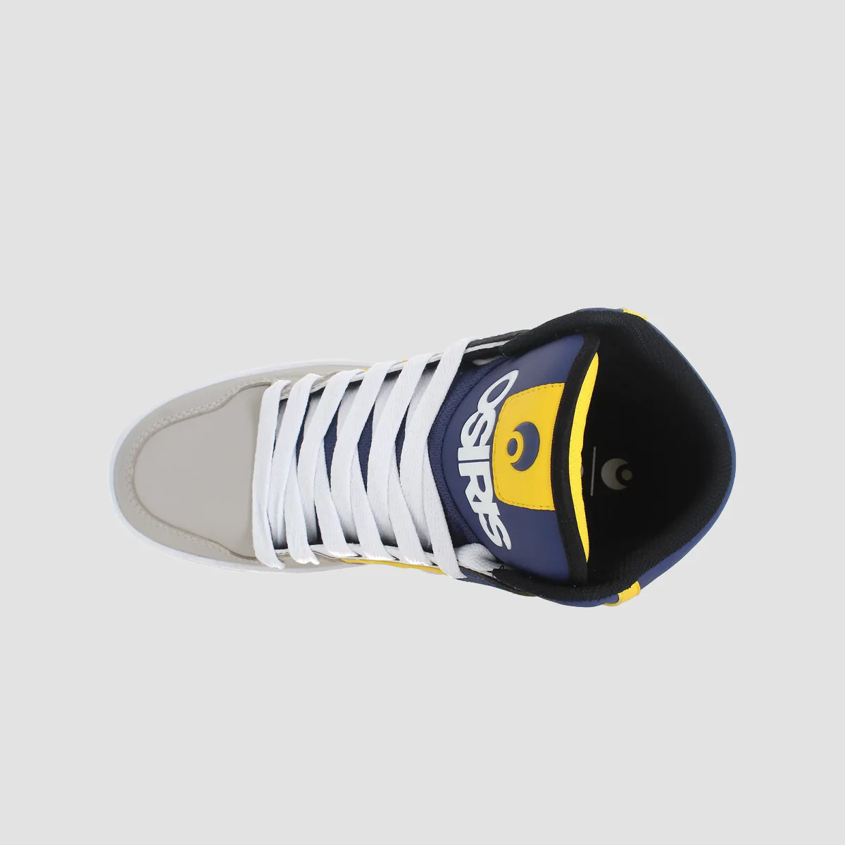 Osiris Clone High Top Shoes - White/Navy/Tan - Image 2