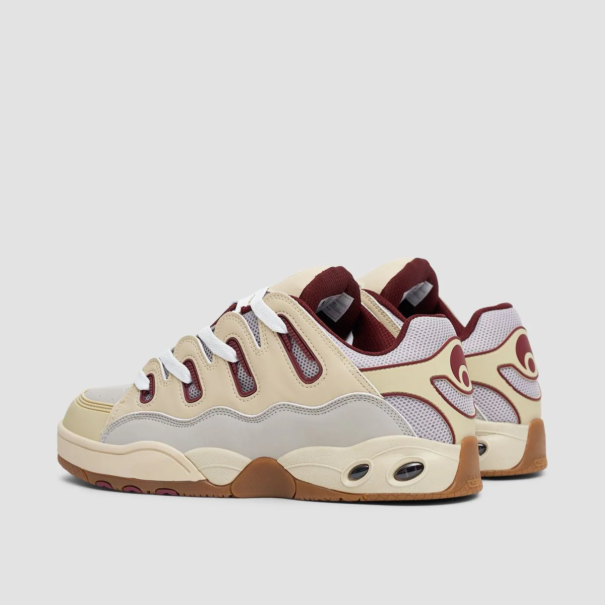 Osiris D3 OG Shoes - Tan/Burgundy/Gum - Image 3