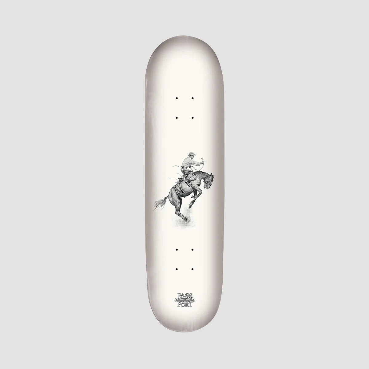 PASS-PORT Horses By Jesse Olsen Horse Breaker Skateboard Deck - 8.125"