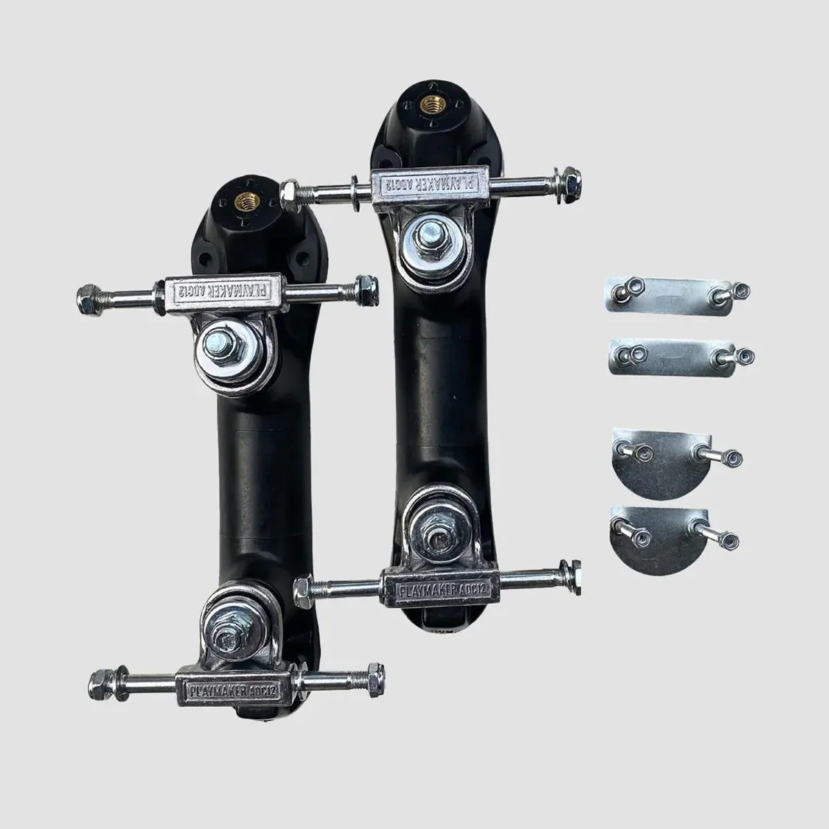 Playmaker Quad Skate Plates with Fixing Kit 1 Pair - Image 2