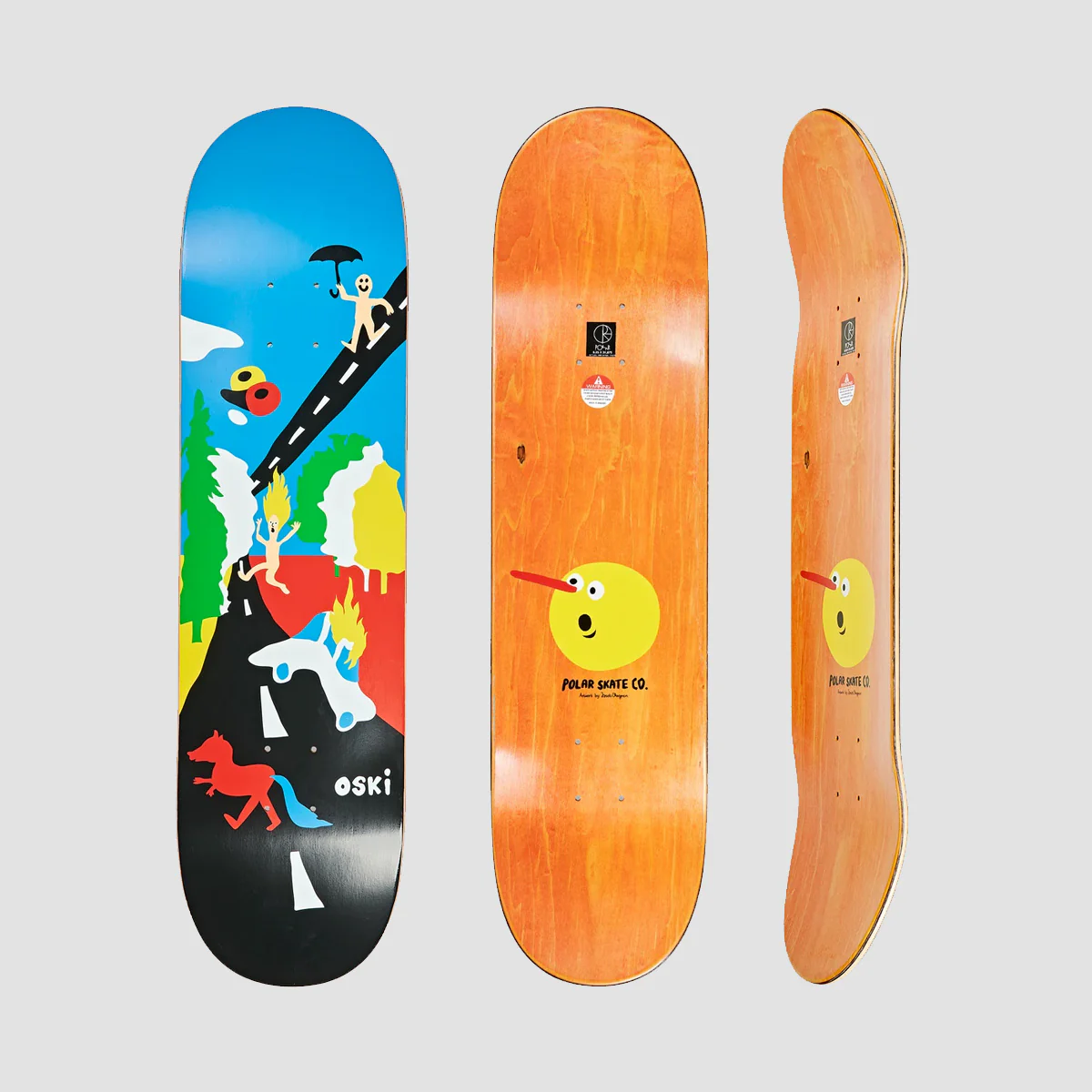 Polar Oskar Rozenberg Beautiful Day Skateboard Deck - 8" - Image 2