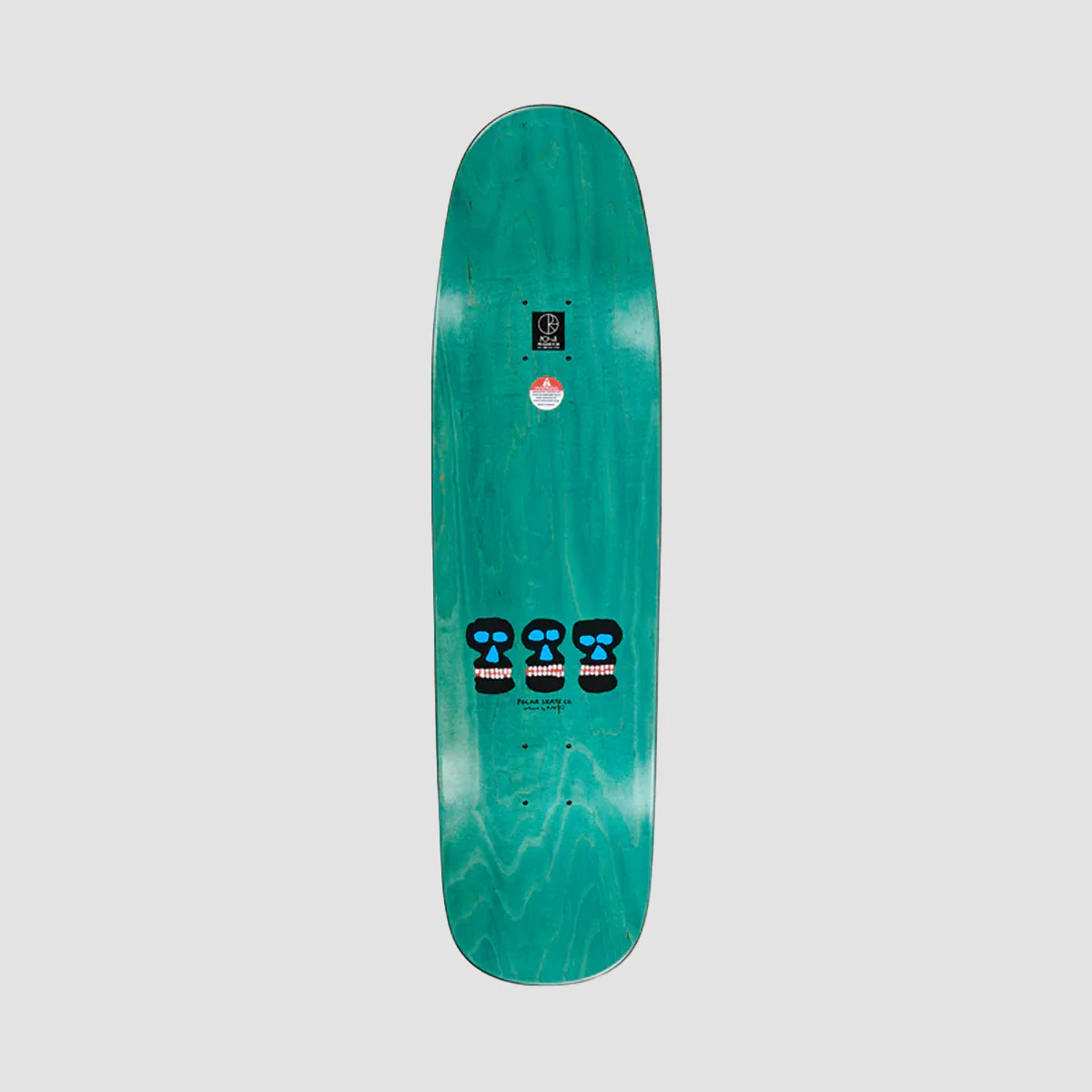 Polar Oskar Rozenberg World Domination P9 Skateboard Deck Yellow - 8.625" - Image 2