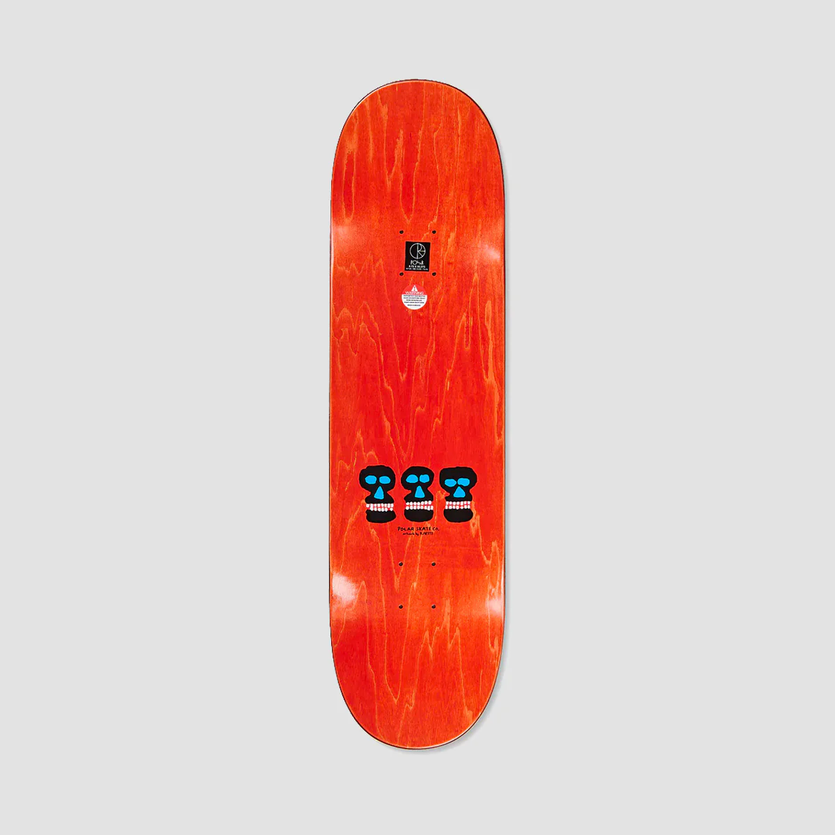 Polar Oskar Rozenberg World Domination WW Skateboard Deck White - 8.5" - Image 2