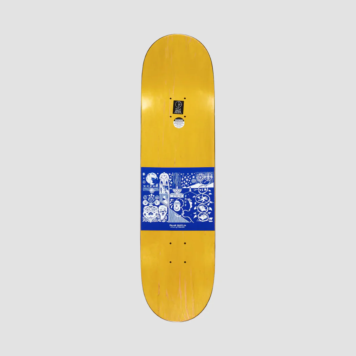 Polar Shin Sanbongi The Spiral Of Life Skateboard Deck Olive - 8.125" - Image 2