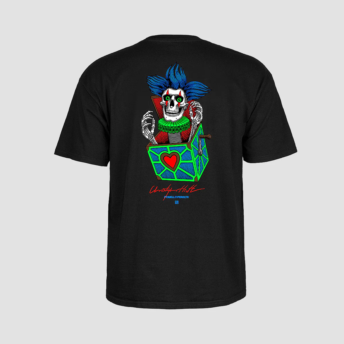 Powell Peralta Chris Hiett Skull T-Shirt Black