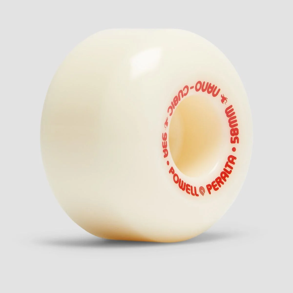 Powell Peralta Dragon Formula Nano Cubic 93A A1 Skateboard Wheels Off White/Red 58x37.5mm - Image 3