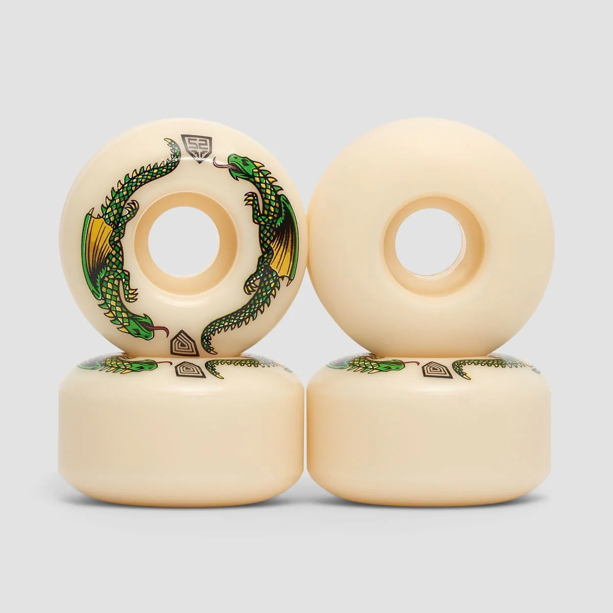 Powell Peralta Dragon Formula 93A V1 Skateboard Wheels Off White 52x31mm