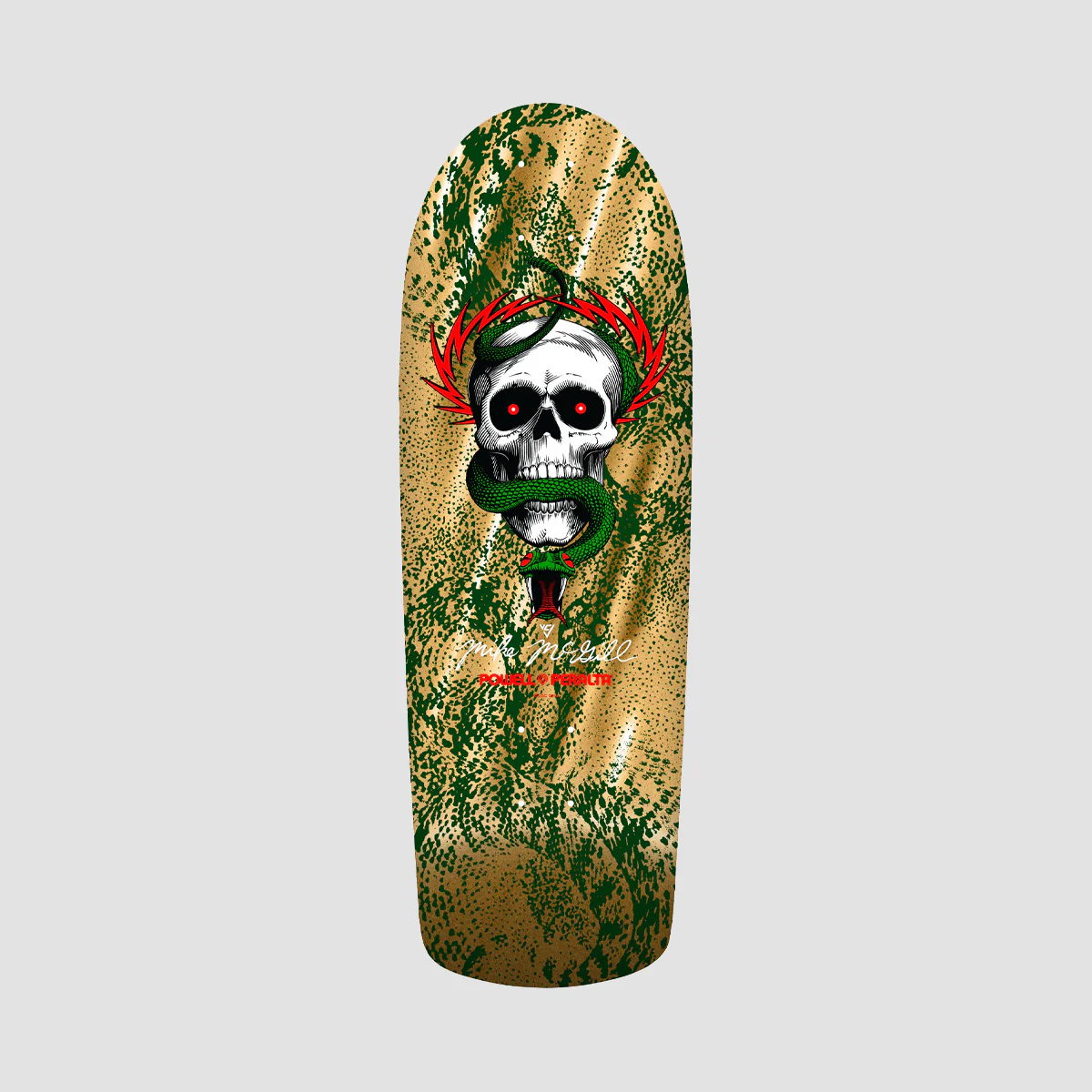 Powell Peralta Mike McGill Skull & Snake 160 Skateboard Deck Gold Foil - 10.00 Inches