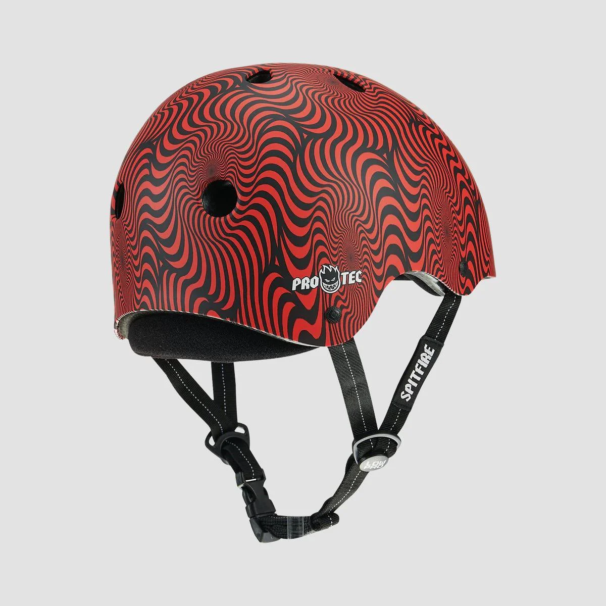 Pro-Tec X Spitfire Low Pro Helmet Red Swirl - Image 2