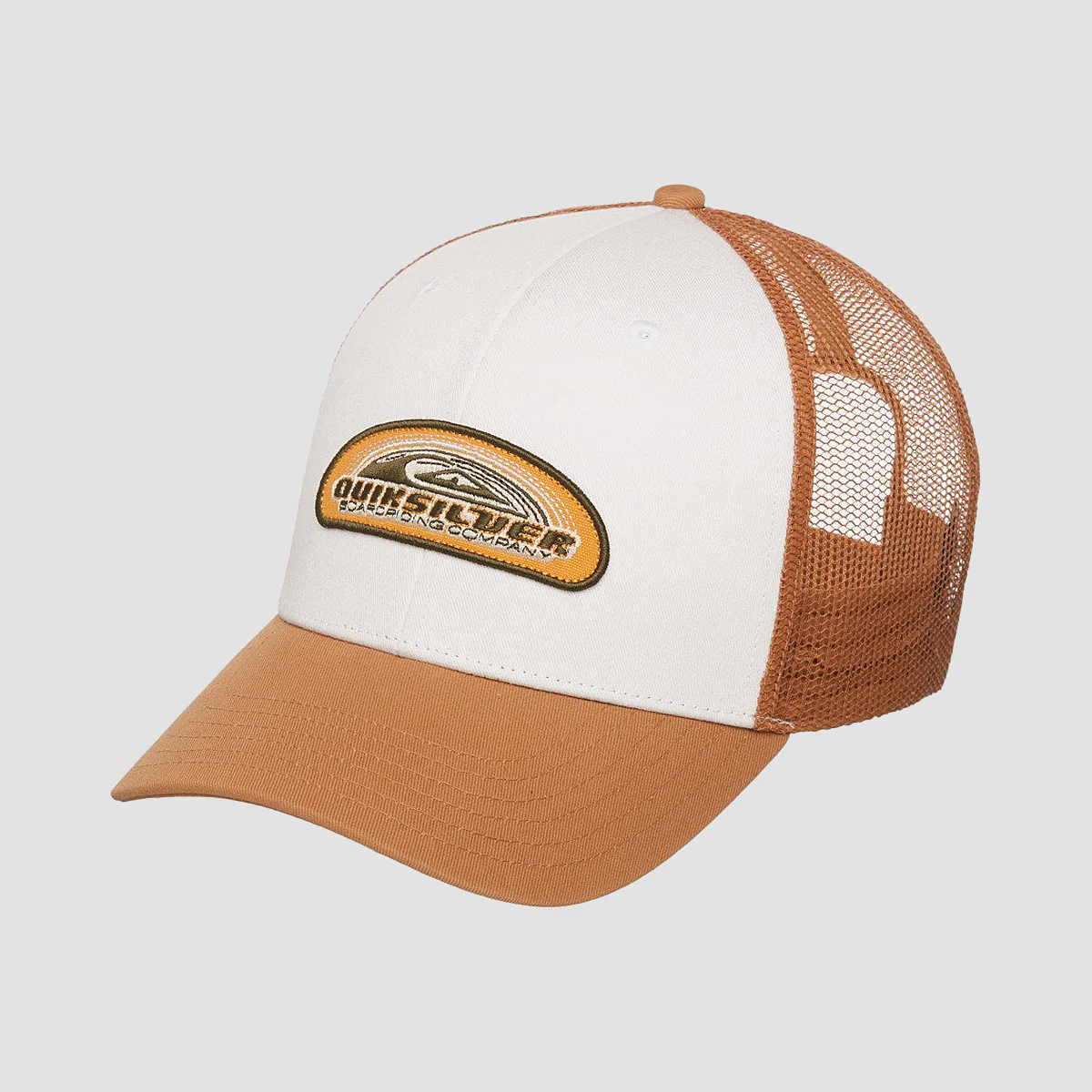 Quiksilver Decades Cotton Trucker Cap Tobacco Brown