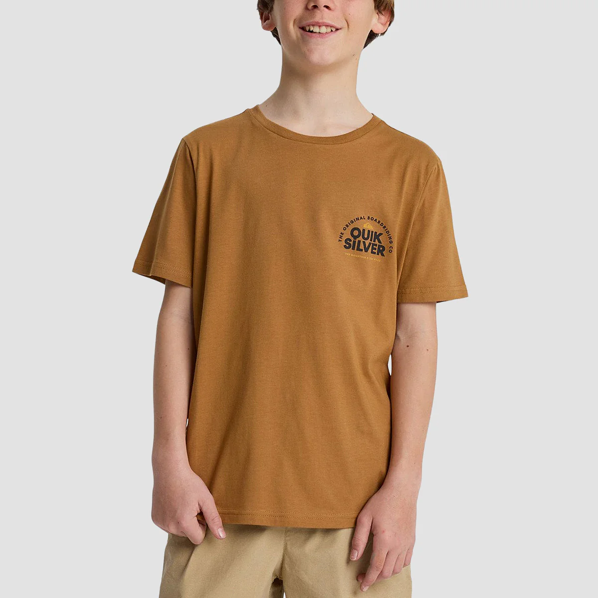 Quiksilver Fundamental Ride T-Shirt Tobacco Brown - Kids - Image 2