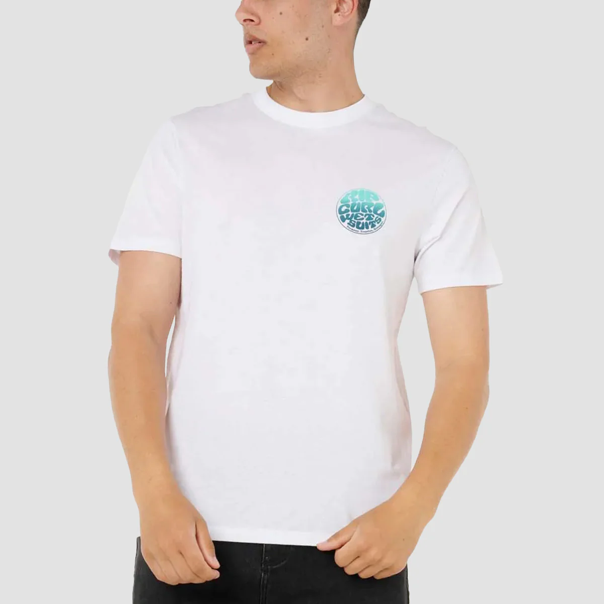 Rip Curl Wettie Passage Icon T-Shirt Optical White - Image 2