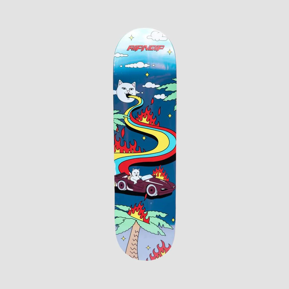 RIPNDIP Hell Racer Skateboard Deck Blue - 8"