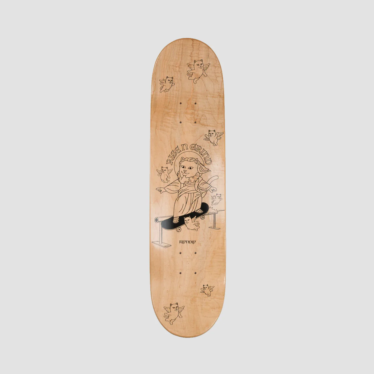 Ripndip Rise N Grind Skateboard Deck Black - 8.25" - Image 2