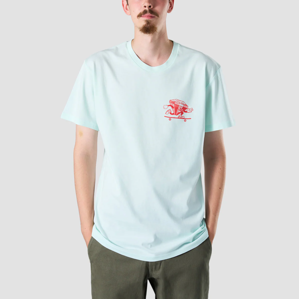 Rollersnakes Ruby Guy T-Shirt Seafoam - Image 2