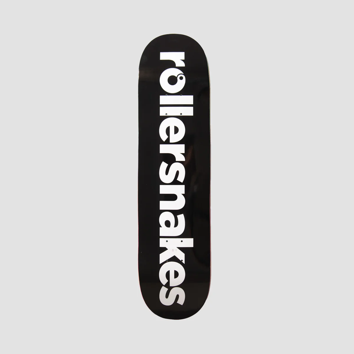 Rollersnakes WordMark Skateboard Deck Black/White - 8"