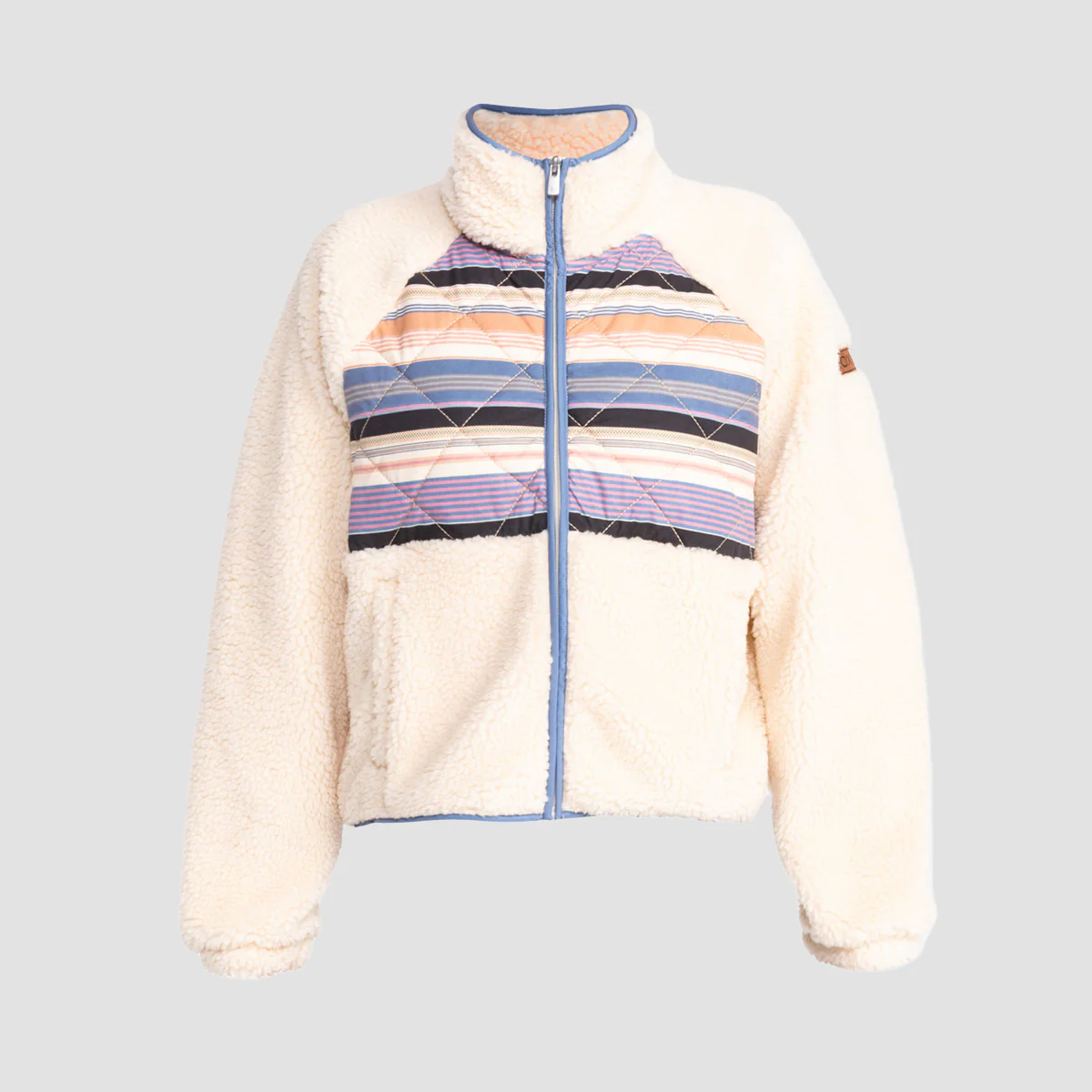 Roxy Clear Sky Fleece Jacket Parchment - Womens