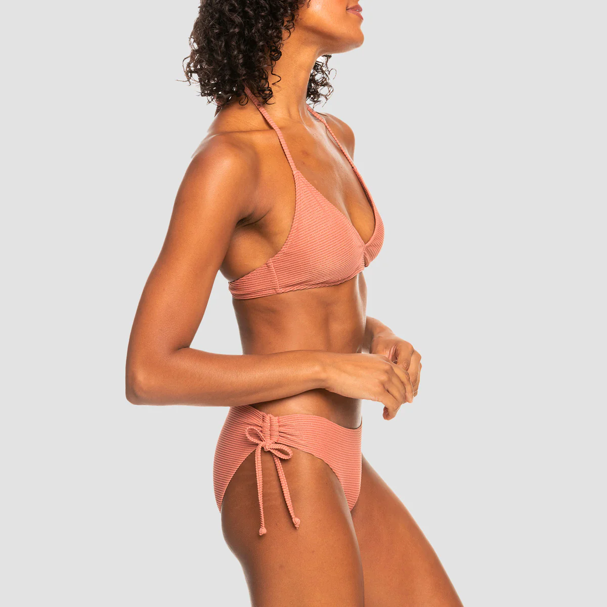Roxy Coconut Crew Triangle Two Piece Bikini Set Cedar Wood - Womens - Image 2