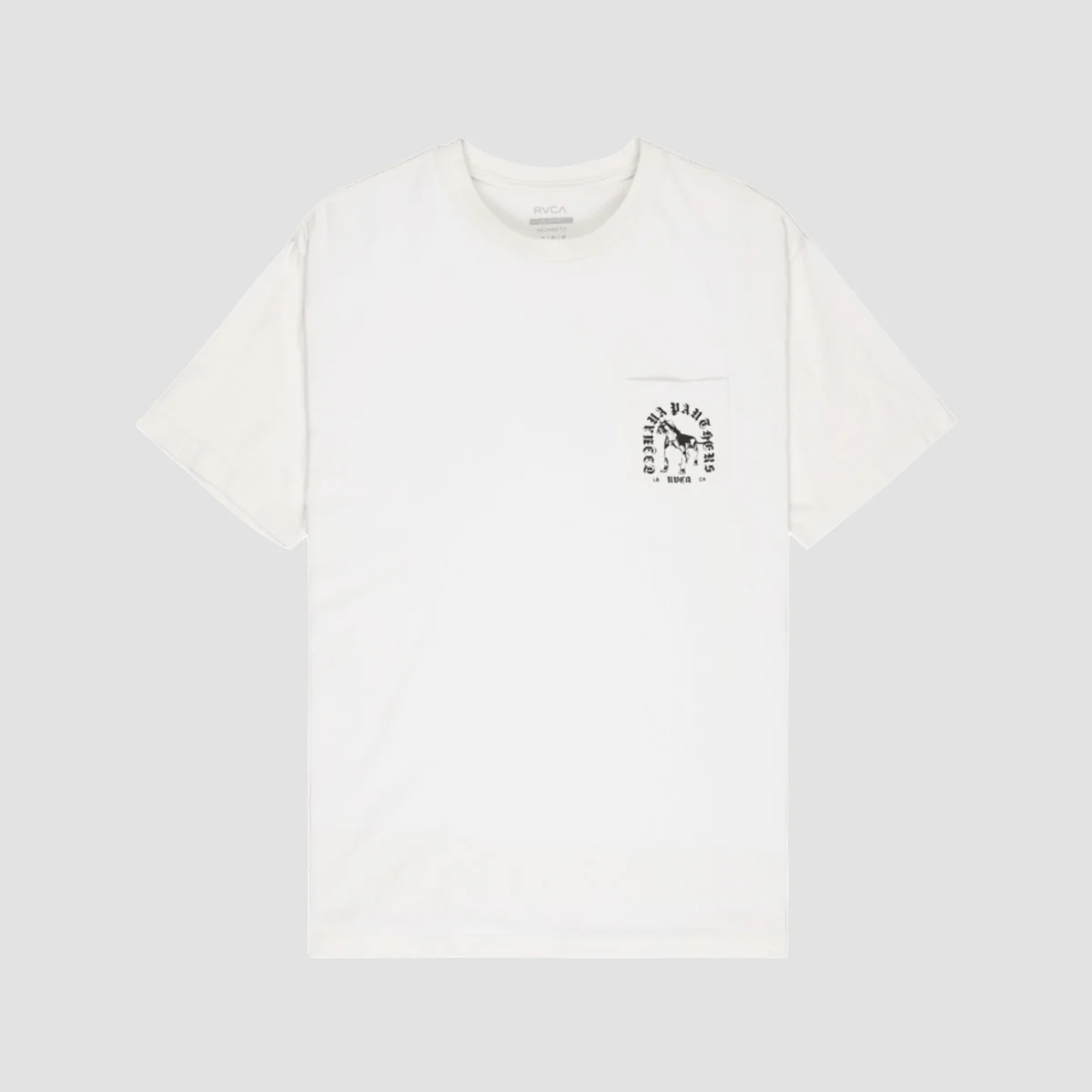 RVCA Bad Panther Pocket T-Shirt Antique White - Image 2