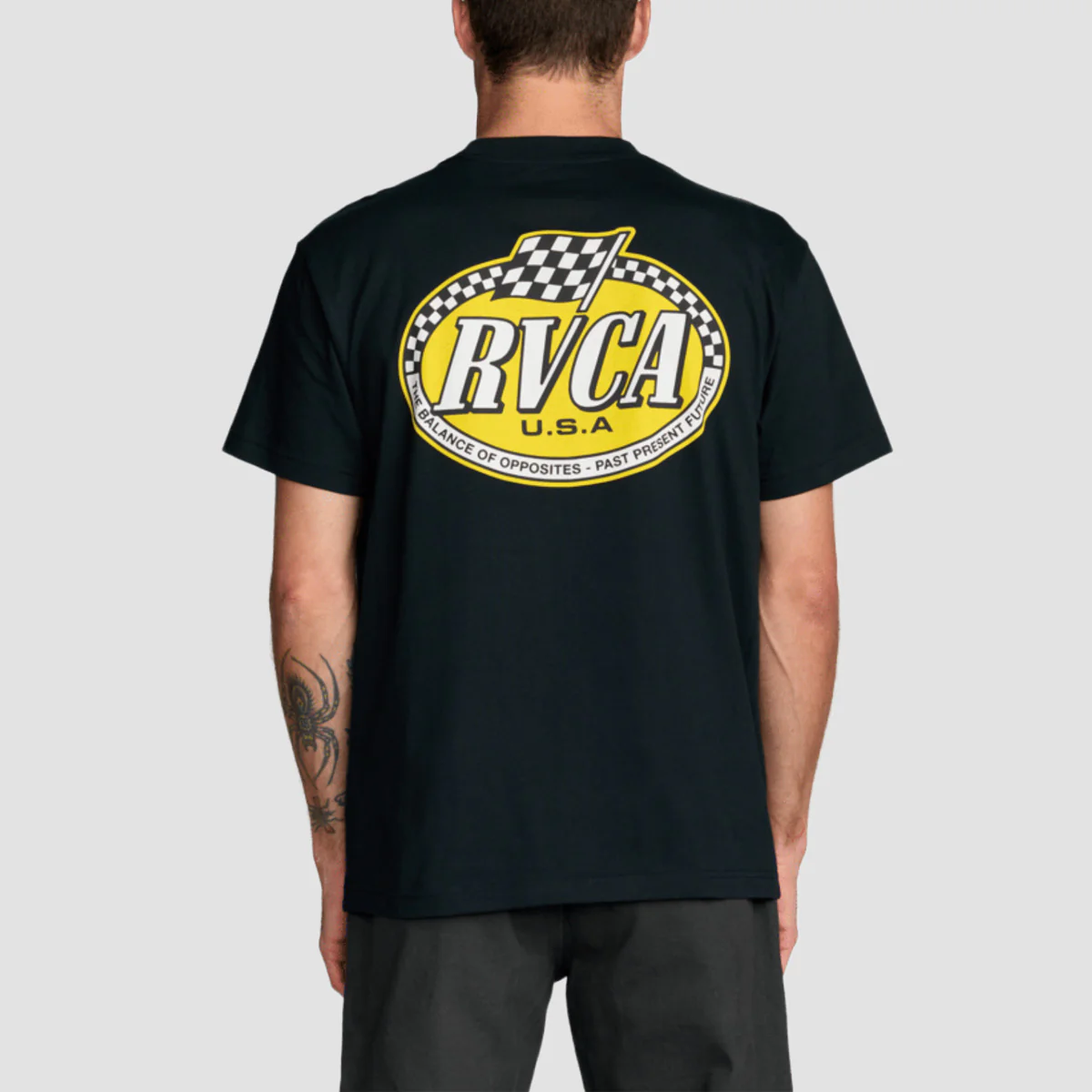 RVCA Speed Check T-Shirt Black