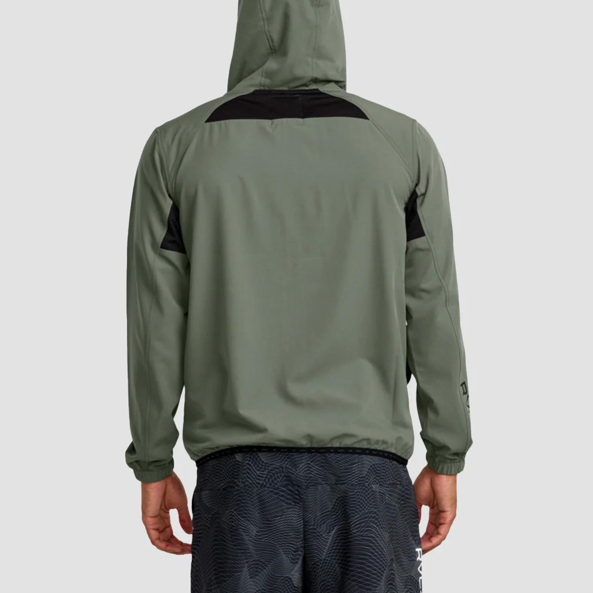 RVCA VA Sport Yogger 2 Windbreaker Jacket Sage Leaf - Image 2