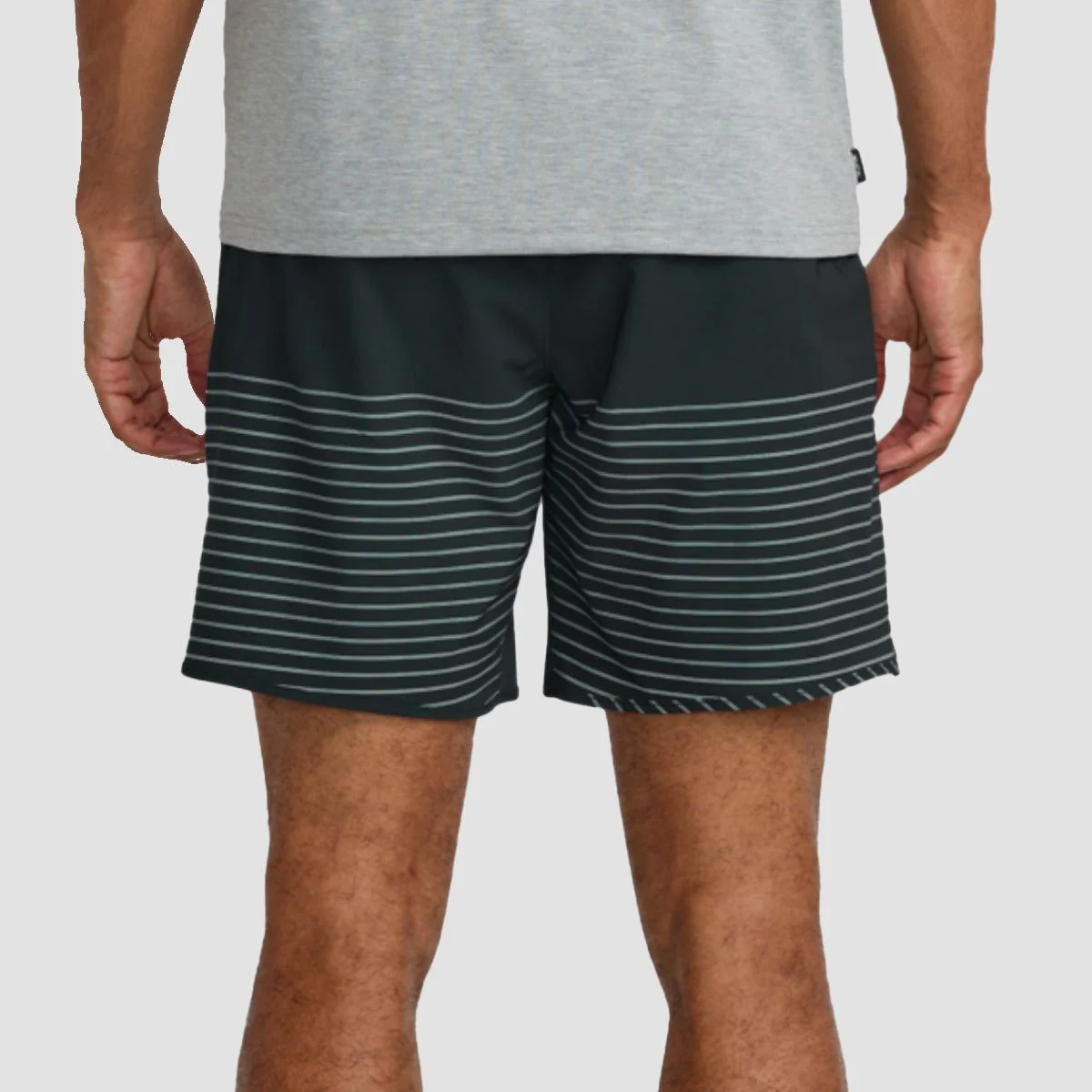 RVCA VA Sport Yogger Stretch 17" Performance Shorts Black Stripe - Image 2