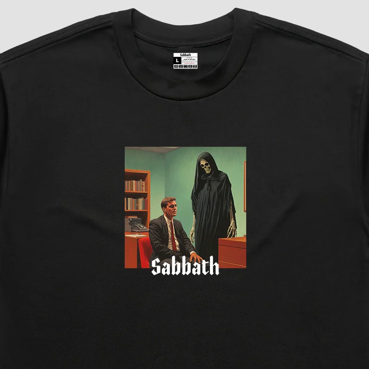 Sabbath Wheels Death T-Shirt Black - Image 3