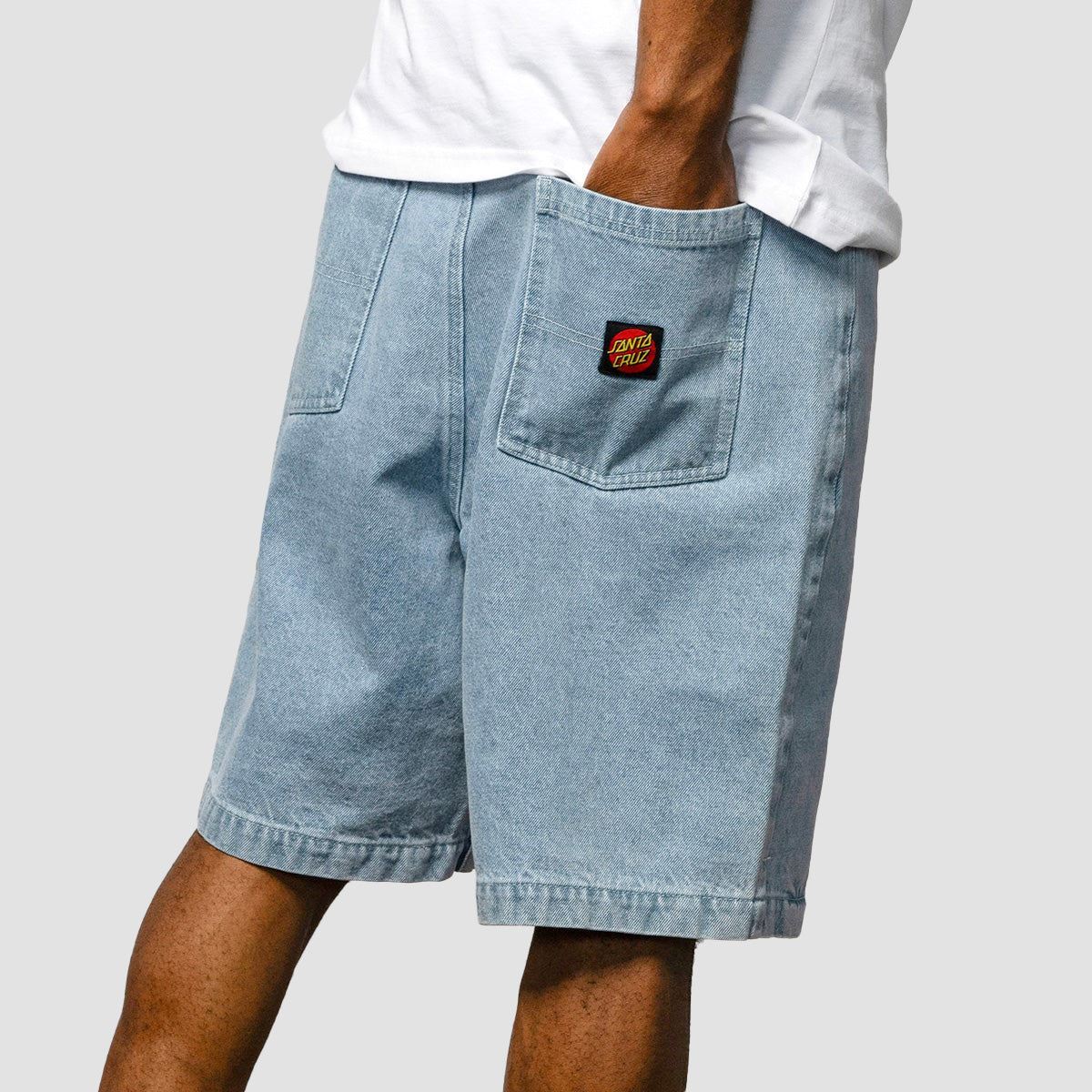 Santa Cruz Big Denim Shorts Stone Wash - Image 2