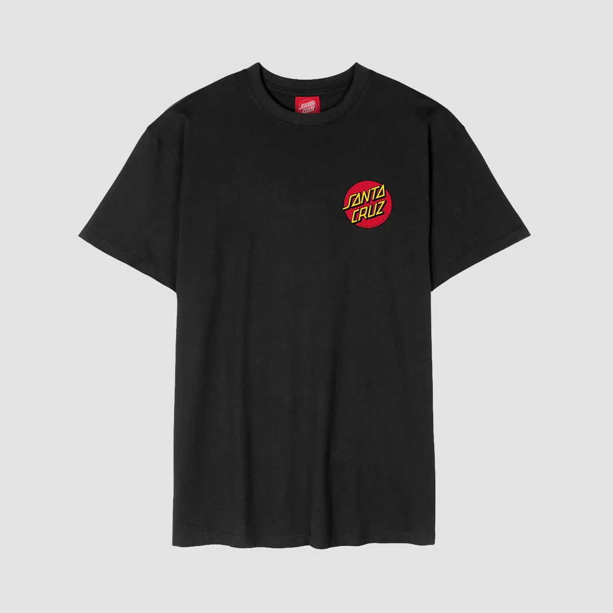 Santa Cruz Classic Dot Chest T-Shirt Black - Image 2