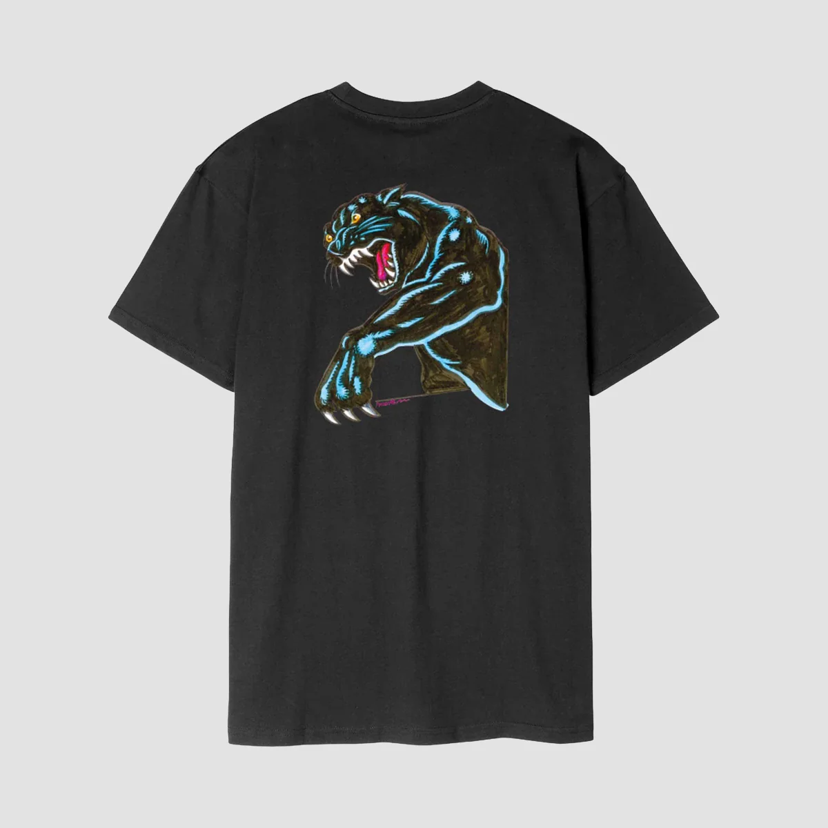 Santa Cruz Natas Sketch Panther T-Shirt Black - Image 2