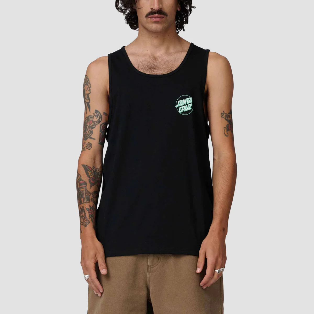Santa Cruz Partial Dot Vest Black/Mint - Image 2