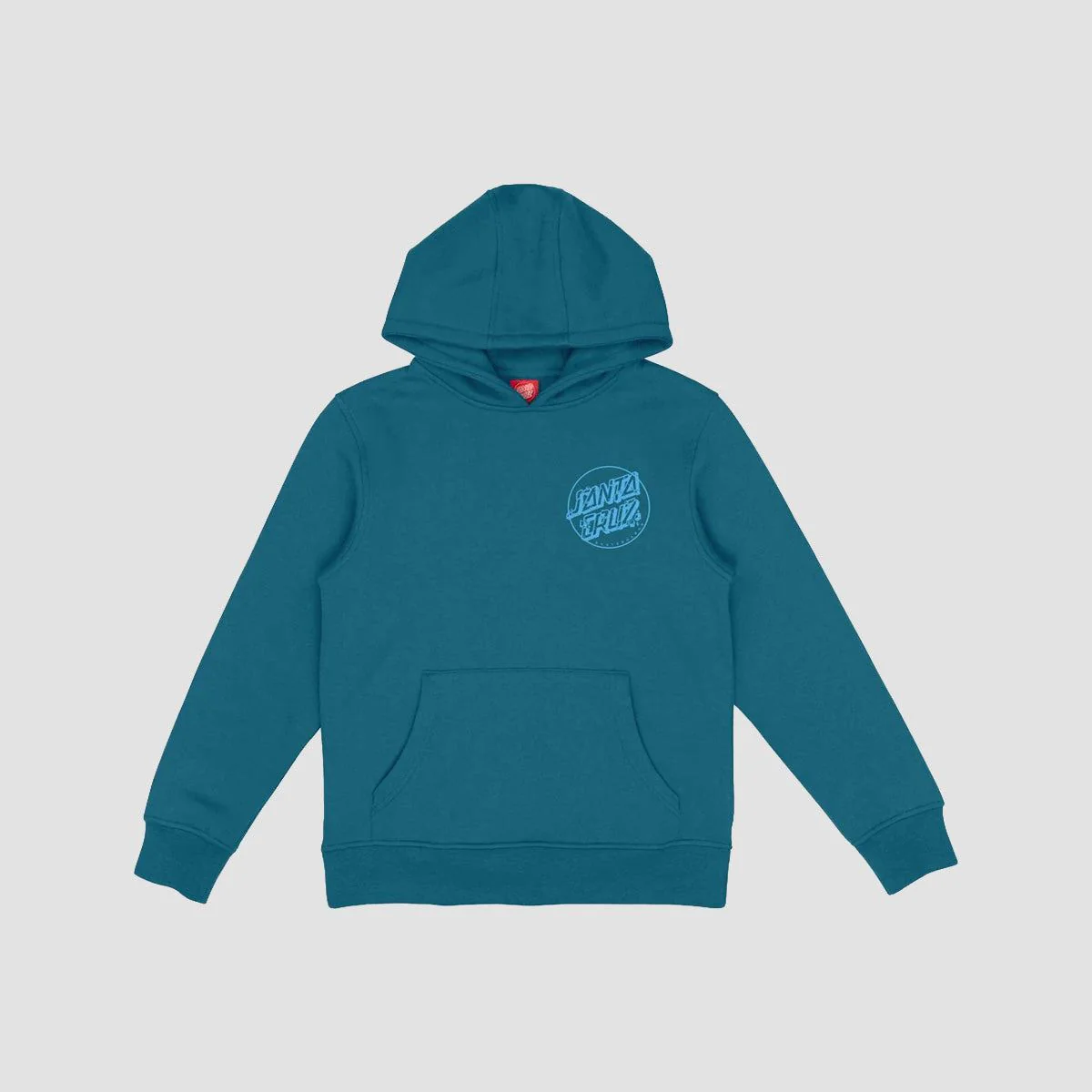 Santa Cruz Roskopp Screaming Five Pullover Hoodie Teal - Kids - Image 2