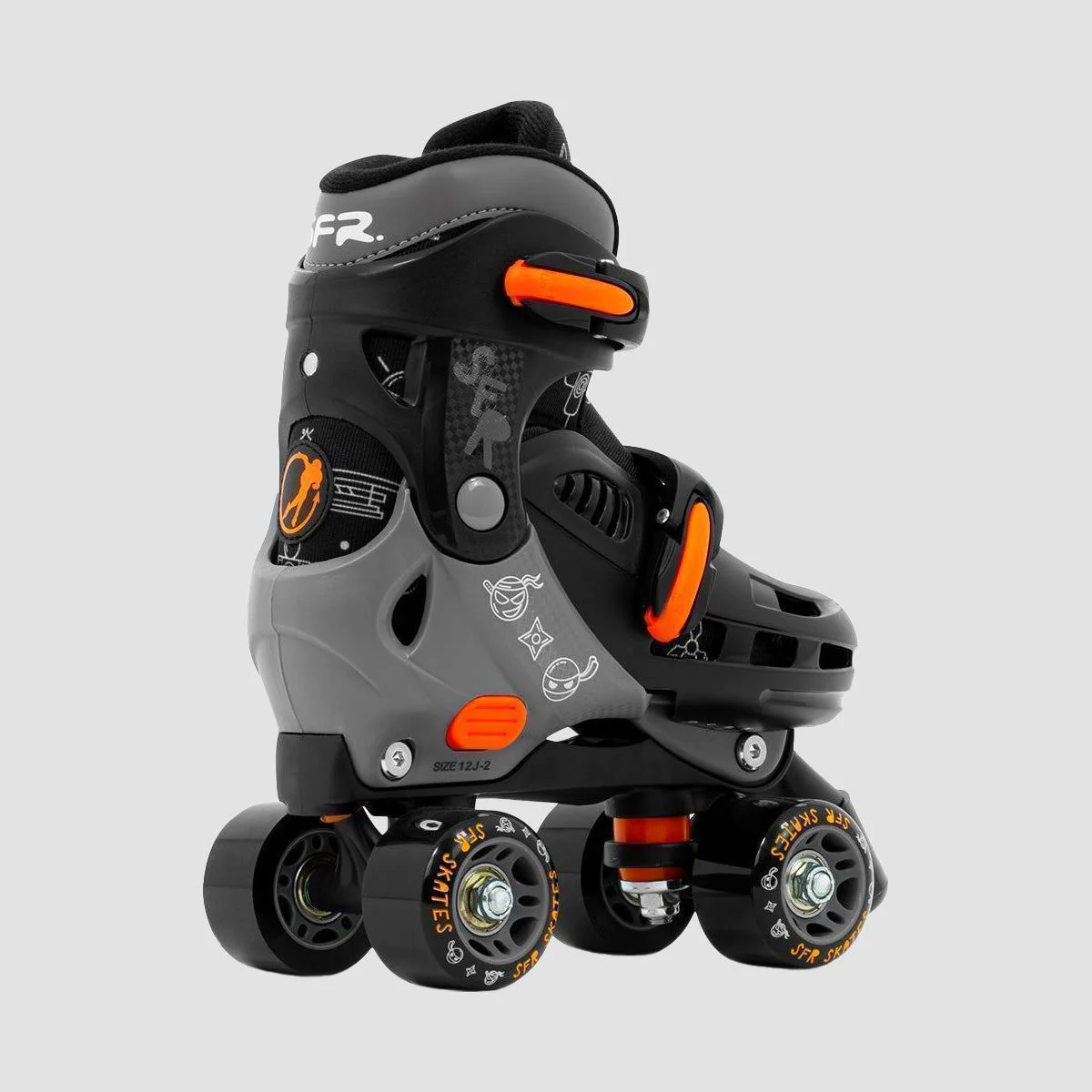 SFR Storm V Adjustable Quad Skates Ninja - Kids - Image 2