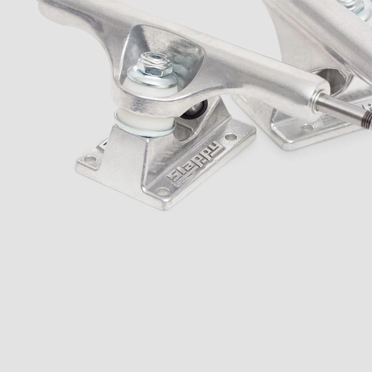 Slappy ST1 Hollow Inverted Kingpin Skateboard Trucks 1 Pair Polished - 8.75" - Image 4