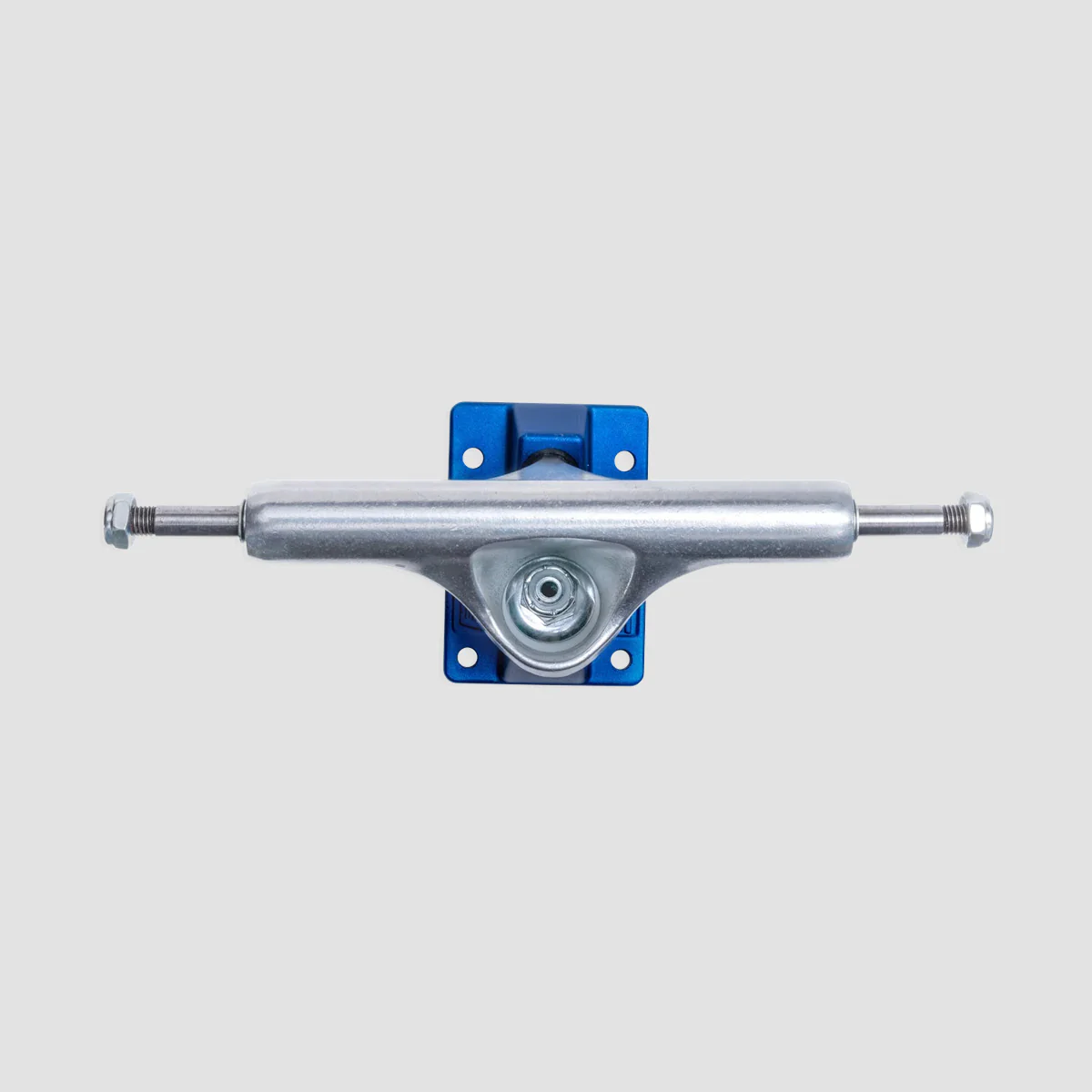 Slappy ST1 Inverted Hollow Lights/Ultra Low Kingpin Skateboard Trucks 1 Pair Polished/Light Blue - 8.25" - Image 3