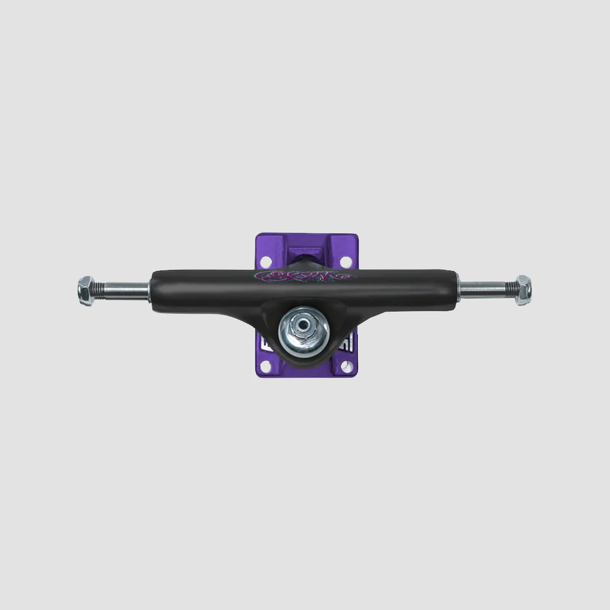 Slappy ST1 x Bam Hollow Skateboard Trucks 1 Pair Black/Purple - 8.25" - Image 2