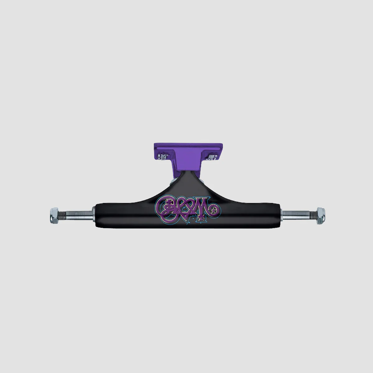 Slappy ST1 x Bam Hollow Skateboard Trucks 1 Pair Black/Purple - 8.5"