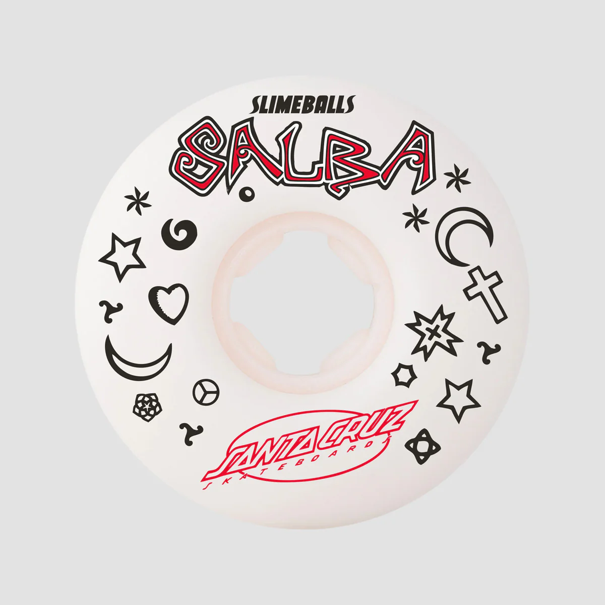 Slime Balls Salba Witchdoctor Chubbies 99a Skateboard Wheels White 56mm - Image 2