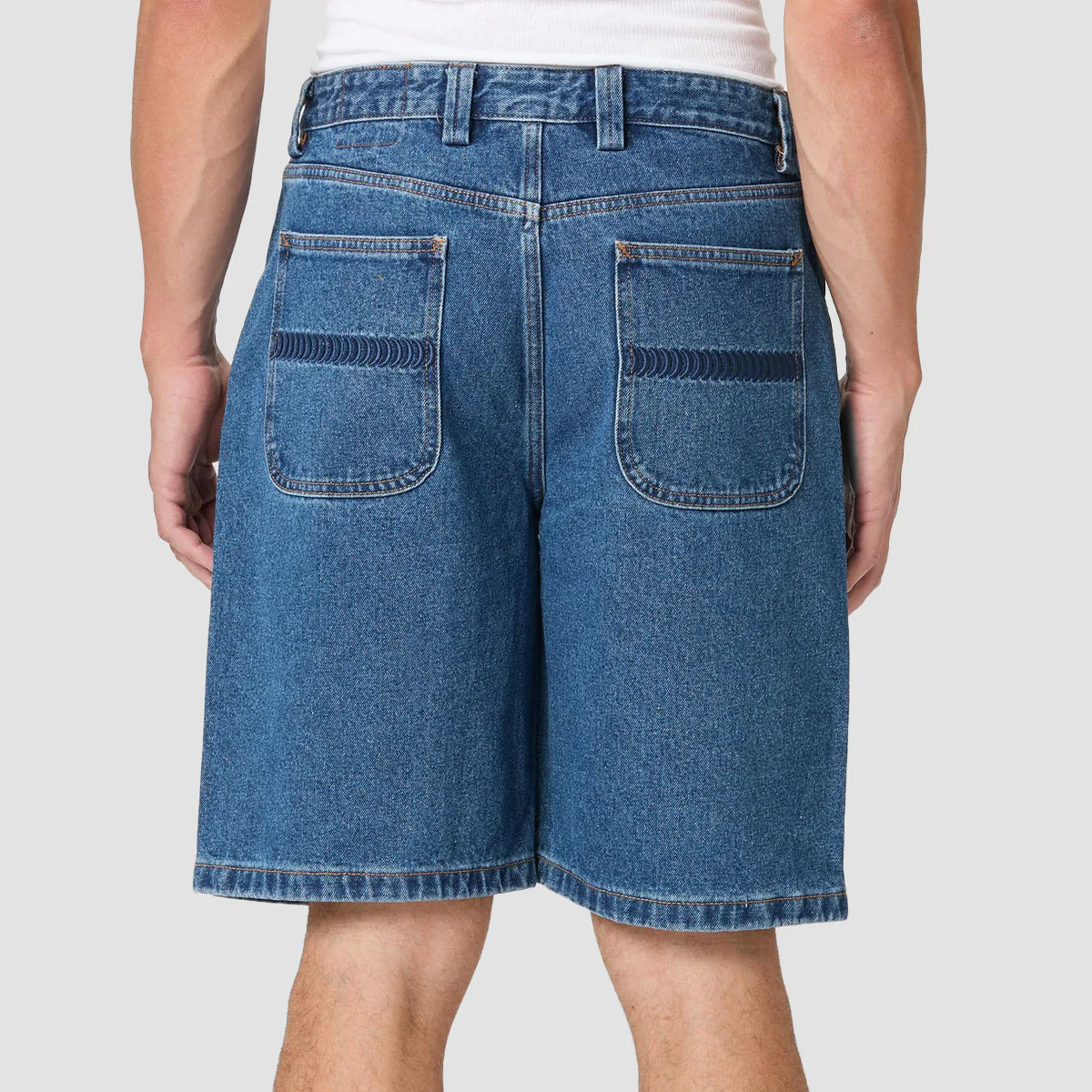 Spitfire Bighead Fill Denim Shorts Medium Stone Wash - Image 2