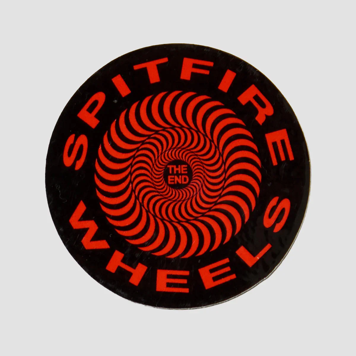 Spitfire Classic Sticker Medium Black/Red 115mm
