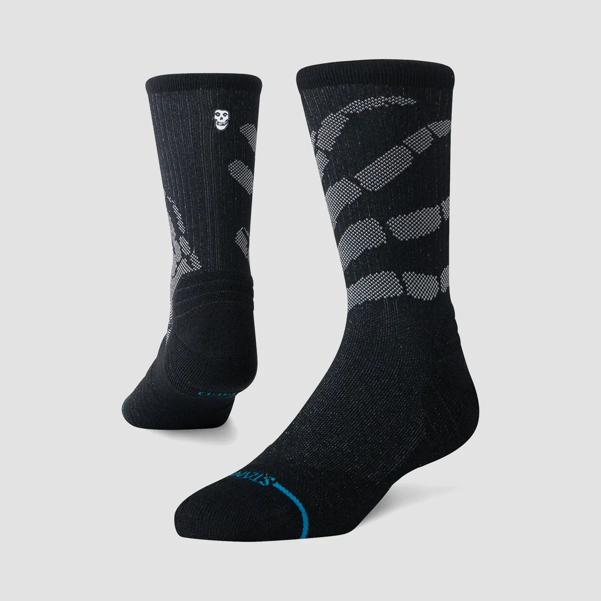 Stance Misfits Hands X Performance Crew Socks Black